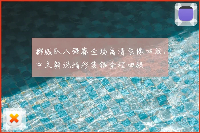挪威队八强赛全场高清录像回放，中文解说精彩集锦全程回顾